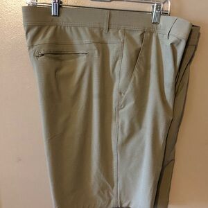 George Shorts Mens 38 Khaki Outdoor Golf Performance Stretch Casual Nylon Blend